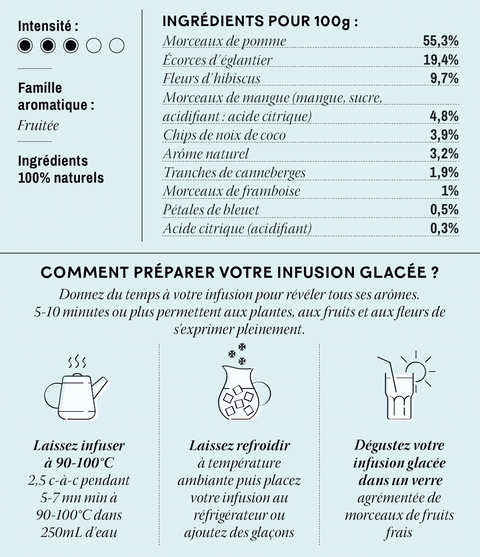 Infusion glacée Grenadine X Fruits rouges