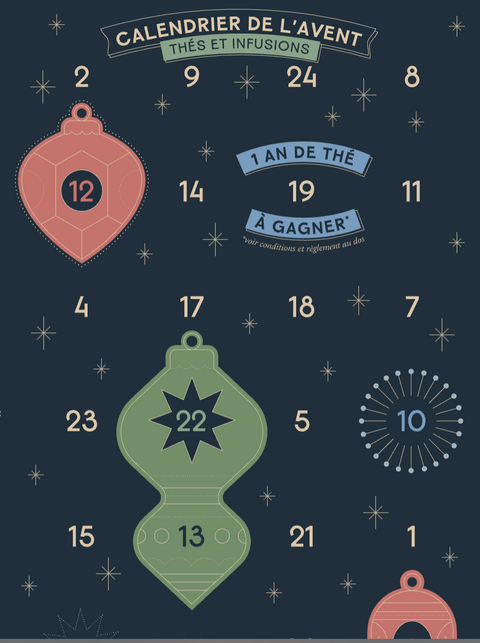 🎄 Calendrier de l’Avent INZAÏ Tea – Thés & Infusions