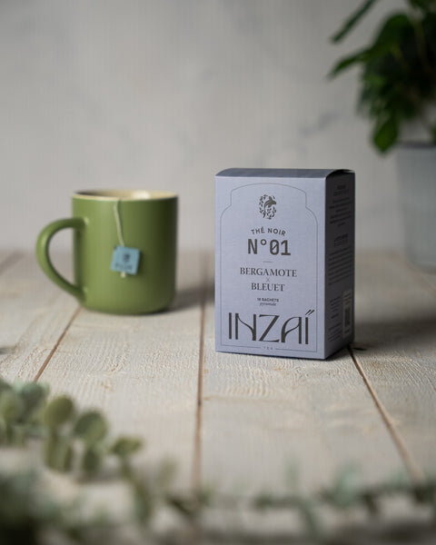 N°1 Thé noir Bergamote X Bleuet 18 sachets pyramides