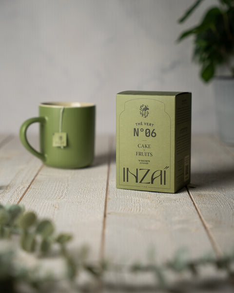 N°6 Thé vert Cake X Fruits 18 sachets pyramides