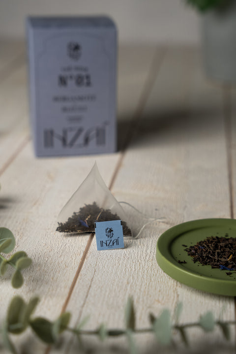 N°1 Thé noir Bergamote X Bleuet 18 sachets pyramides