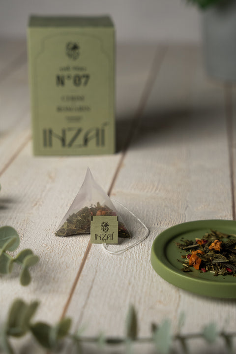 N°7 Thé vert Cerise X Romarin 18 sachets pyramides